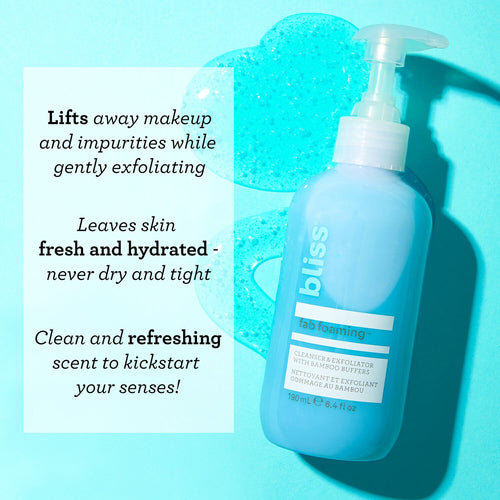 Bliss Fab Foaming Exfoliating Cleanser benefits