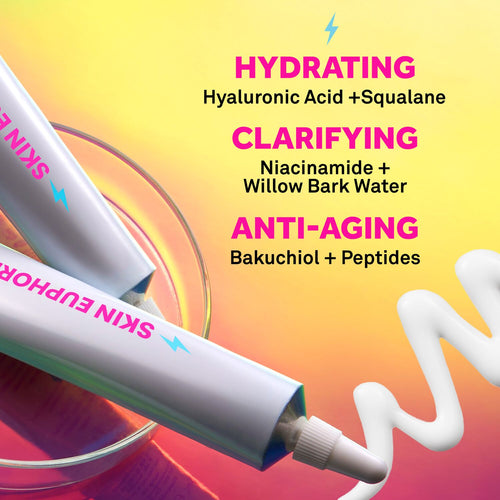 Bliss Skin Euphoria Daily Skin Perfecting Serum is hydrating, clarifying, and has anti-aging properties
