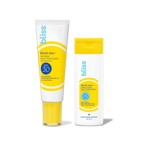 Bliss Ultimate Sun Defense Duo with Block Star SPF 30 and Block Star SPF 50