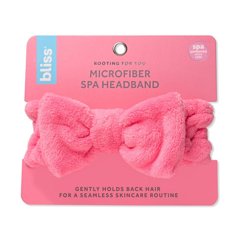 Bliss Microfiber Spa Headband in pink