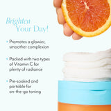 Bright Idea Brightening Toner Pads with Vitamin C benefits