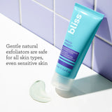Bliss Micro Magic Microdermabrasion Scrub is a gentle natural exfoliator that is sage for all skin types, even sensitive skin