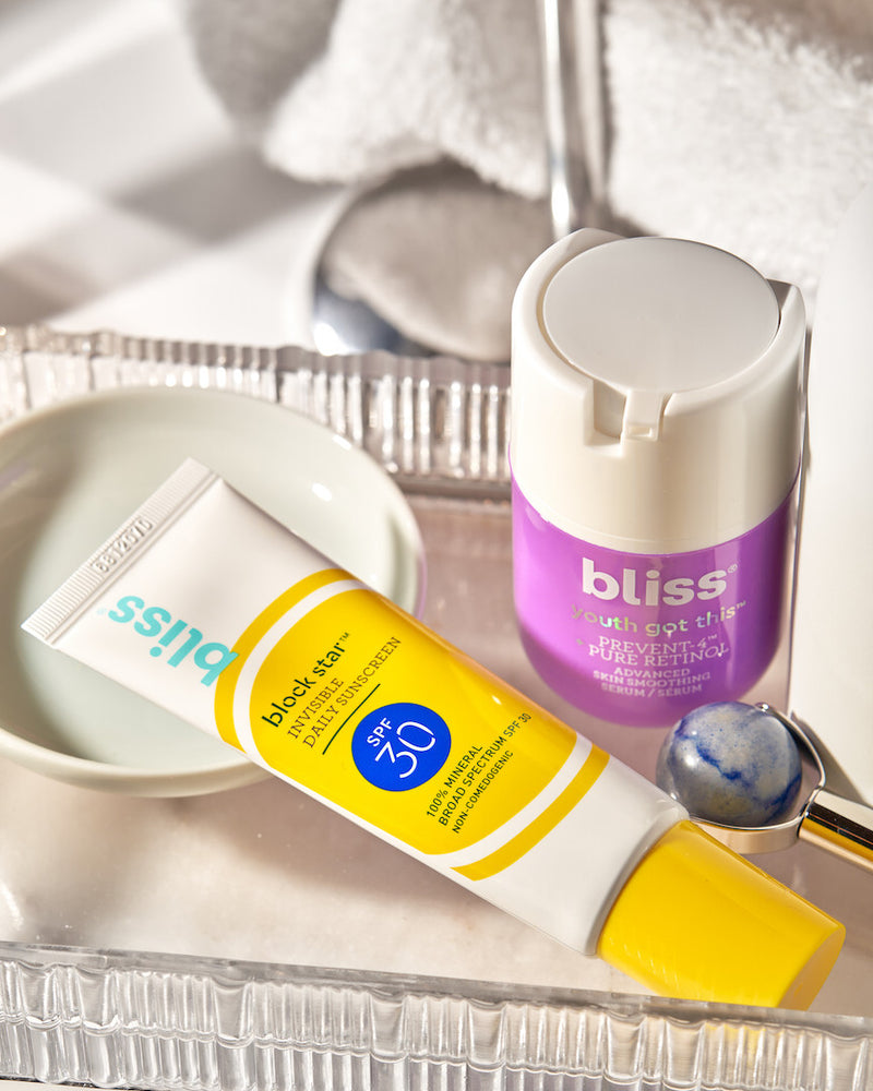 Bliss Protect & Glow Duo includes Youth Got This Serum and Block Star SPF 30 lifestyle image