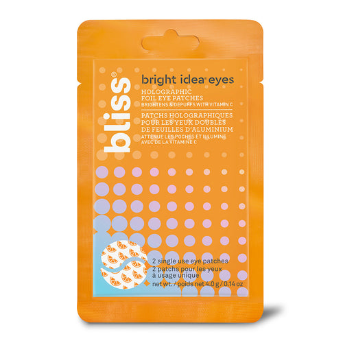 Bliss Bright Idea Eyes Holographic Foil Eye Patches product packaging