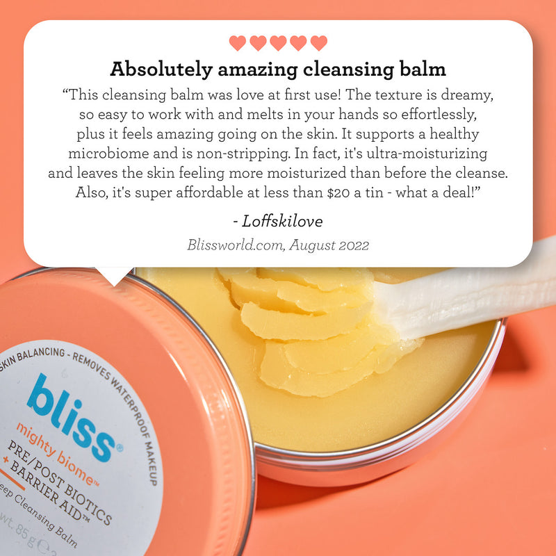 Mighty Biome Pre/Post Biotics + Barrier Aid™ Cleansing Balm customer review