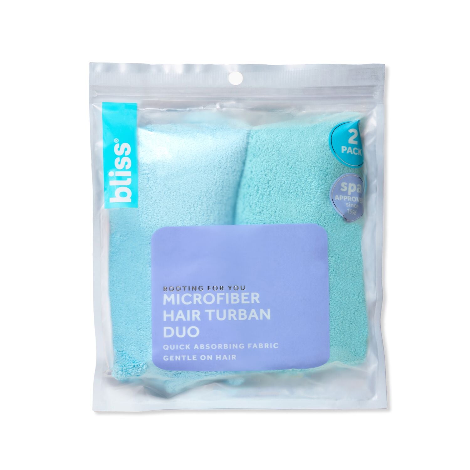 Rooting For You Microfiber Hair Wrap Duo-Blue