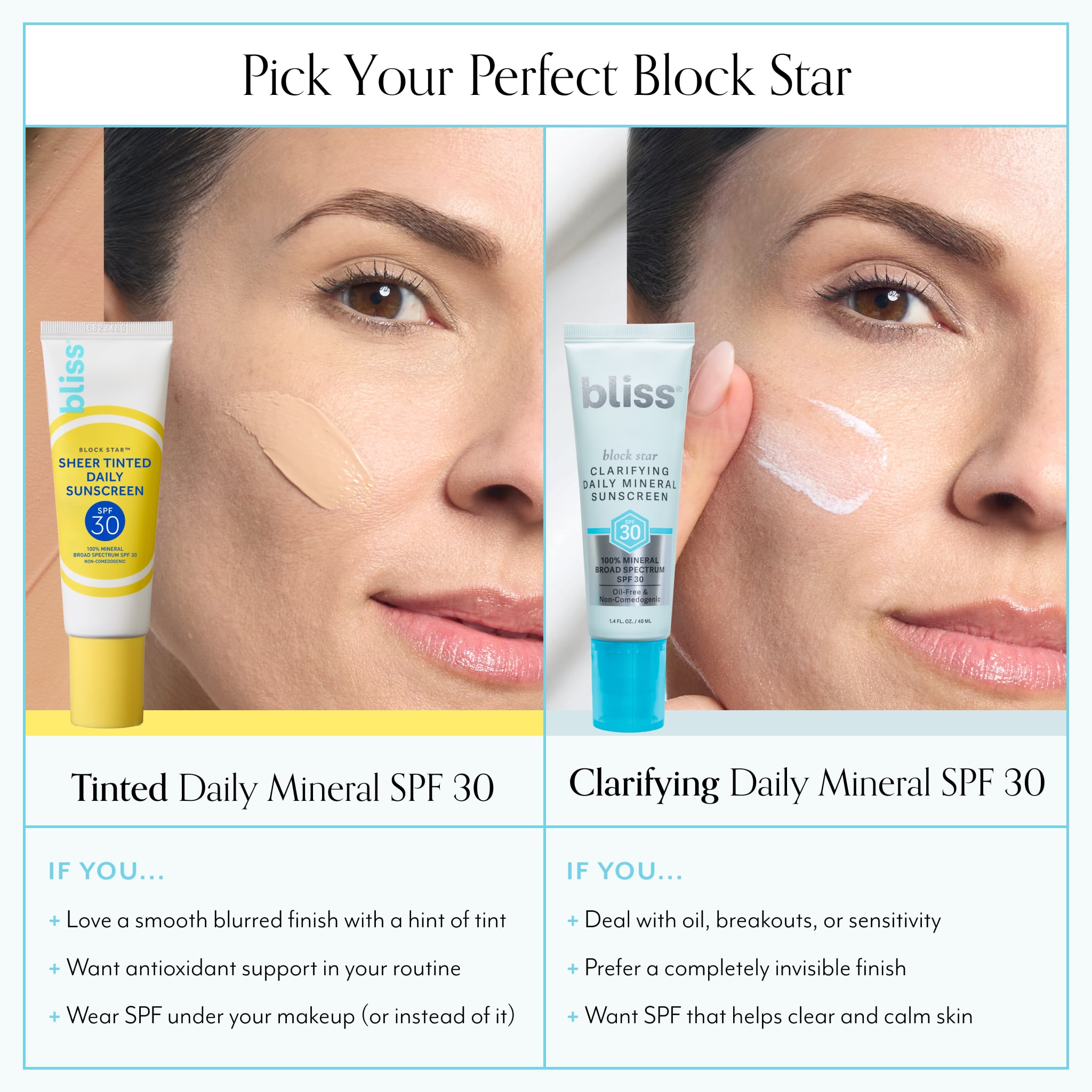 Block Star Clarifying Mineral Sunscreen SPF 30 Bliss World Store