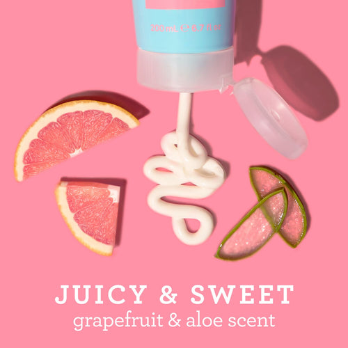Bliss Grapefruit & Aloe Body Butter has a juicy & sweet grapefruit & aloe scent