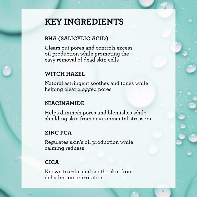 Bliss Clear Genius Body Acne Spray key  ingredients