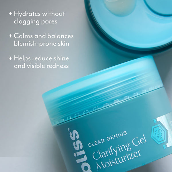 Clear Genius Clarifying Gel Moisturizer with Clarity 5 Complex benefits