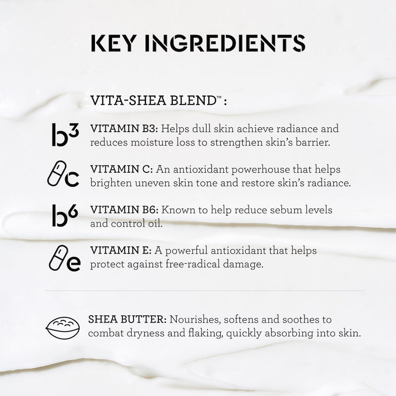 Bliss Almond Milk & Vanilla Cloud 9 Body Lotion key ingredients include Vitamin B3, Vitamin C, Vitamin B6, Vitamin E, and Shea Butter