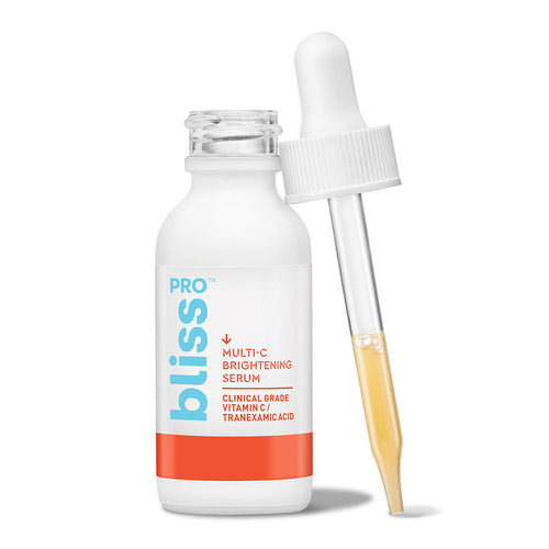 Bliss Pro Line Vitamin C serum bottle with eye dropper shown