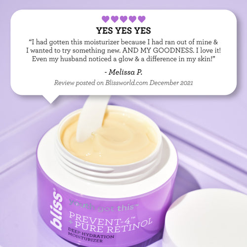 Bliss Youth Got This Moisturizer customer review