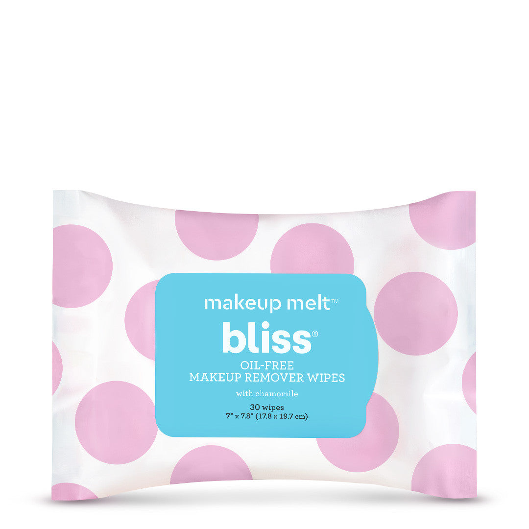 Bliss Makeup Melt Wipes - Oil-Free Makeup Remover Wipes