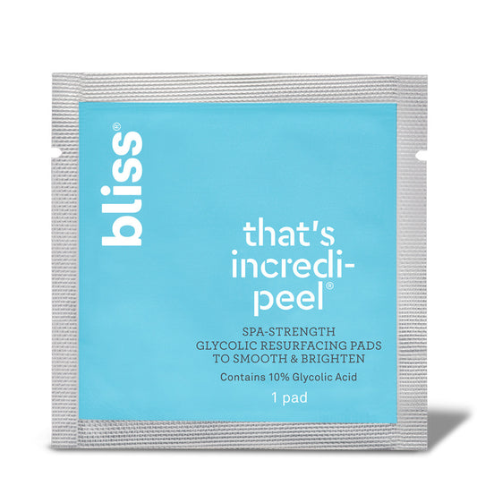 Bliss That's Incredi-peel - Glycolic Face Peel Pads Sample